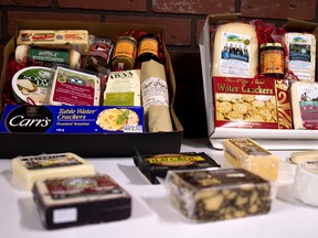 A collection of cheeses offered at Dairy Capital Cheese Shoppe, one of the many stops on the Oxford County Cheese Trail that is getting re-launched with over 20 stops. (BRUCE CHESSELL/Sentinel-Review)
