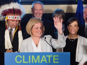 Premier Rachel Notley unveils her government's climate plan Sunday, Nov. 22. (THE CANADIAN PRESS/File)