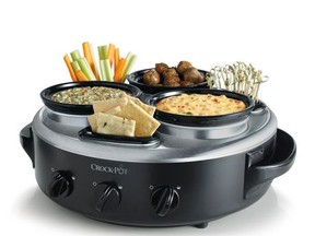 Keep food warm in a Tripple-Dipper Crock Pot (Walmart.ca $68.93).