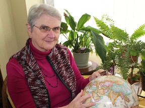 Sister Eleanor Gleeson says a group of volunteers from the four Catholic churches in Chatham, Ont. have worked hard to be able to sponsor a Syrian refugee family. Now they just have to wait until the family arrives, which remains unknown. Photo taken Thursday November 26, 2015. (Ellwood Shreve/Chatham Daily News/Postmedia Network)
