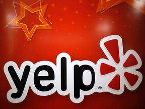 The Yelp Inc. logo is seen in their offices in Chicago, Illinois, in this file photo taken March 5, 2015. Yelp Inc, the operator of consumer review website Yelp.com, reported a 50.8 percent jump in quarterly revenue as more businesses advertised on its platform.  REUTERS/Jim Young/Files
