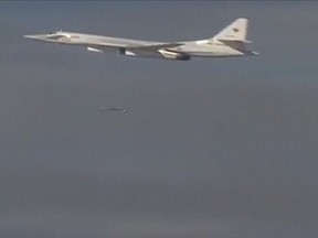 Air strikes by Russian planes, such as this Tupolev Tu-160, and ?coalition? (mostly American) planes have stopped Islamic State?s expansion, Gynne Dyer says. (Russian Defence Ministry)