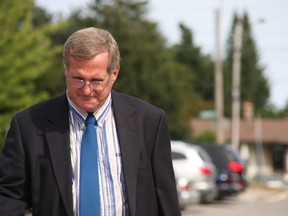 David Carswell leaving Barrie court in 2009. (Tracy McLaughlin/Special to the Toronto Sun)