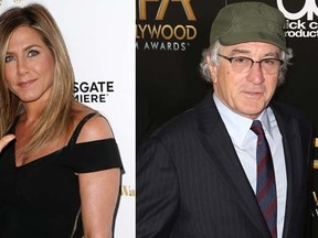 Jennifer Aniston, left, and Robert De Niro. (WENN.COM )