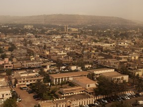 Bamako is seen during a harmattan dust storm, in this file picture taken February 19, 2014. REUTERS/Joe Penney/Files