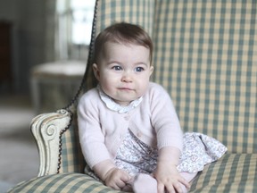 Britain's Princess Charlotte is seen in this photograph taken by her mother Catherine, Duchess of Cambridge, in November 2015 at Anmer Hall in Sandringham, and released by Kensington Palace in London on November 29, 2015.  REUTERS/Duchess of Cambridge/Handout via Reuters