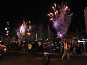 The 2015 Grey Cup Festival Santa Claus Parade in Winnipeg offered plenty of floats and fireworks and sparked debate on the meaning of one particular symbol. (Winnipeg Sun files)