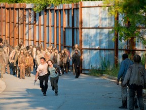 Rick Grimes (Andrew Lincoln) and Deanna Monroe (Tovah Feldshuh) in Episode 8. (Photo by Gene Page/AMC)