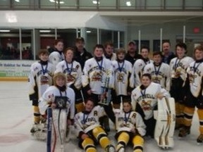 The Mitchell Bantam LL hockey team captured the championship of the BCH tournament in Clinton this past weekend. SUBMITTED