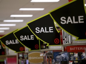 Advertising for Black Friday sales are on display at a Target store in Chicago, Illinois, United States, November 27, 2015. REUTERS/Jim Young