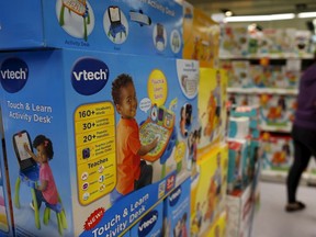 VTech's products are seen on display at a toy store in Hong Kong, China November 30, 2015. (REUTERS/Tyrone Siu)