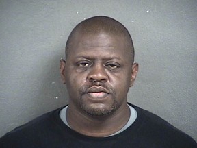 This file photo provided by Wyandotte County Detention Center shows Michael A. Jones. Jones made his first court appearance Monday, Nov. 30, 2015, on child abuse charges that were filed after police responded to an armed disturbance that led them to discover human remains at a barn on his property. (Wyandotte County Detention Center photo)