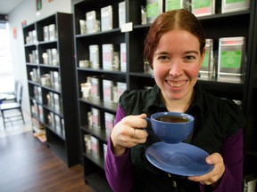 Shannon Duncan, owner of Sundown Tea at Wonderland and Commissioners roads in London, was inspired to open her business after living a year teaching in Japan and coming to love tea culture. (MIKE HENSEN, The London Free Press)