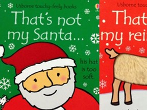 Health Canada recalled two Christmas books: 'That's not my Santa' and 'That's not my reindeer' due to possible mould contamination. (Photos: Health Canada)