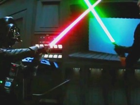 Darth Vader and Luke Skywalker.