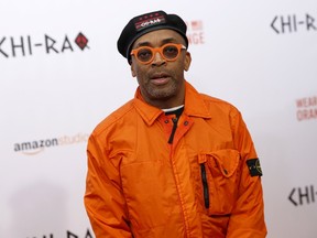 Spike Lee poses on the red carpet at the premiere of "Chi-Raq" in New York December 1, 2015.  REUTERS/Shannon Stapleton
