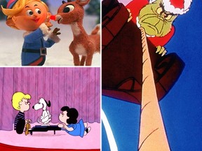 Scenes from Rudolph The Red-Nosed Reindeer, A Charlie Brown Christmas and How The Grinch Stole Christmas. (Handout photos)