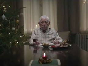 A screen grab from the commercial of the German grandpa. (YouTube/Screengrab)