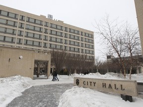 City Hall winter filer snow