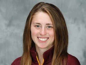 Kingston’s Amanda Leveille is one of two goalies named to the Canadian women’s hockey team that will play at the 2016 Nations Cup in Fussen, Germany, Jan. 4-7. (Photo courtesy of the University of Minnesota)