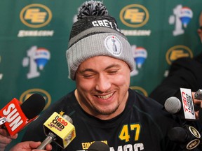 Eskimos LB JC Sherritt says while the team will lose people to free agency over the summer, the core group of the championship squad will be in place next season. (Ian Kucerak, Edmonton Sun)