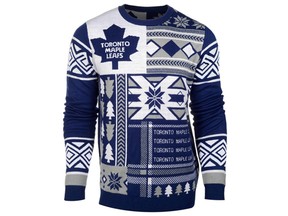 Toronto Maple Leafs Men's Ugly Christmas Cardigan