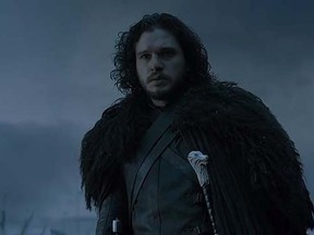 Game of Thrones character Jon Snow makes an appearance in the season 6 trailer. (Screen shot)
