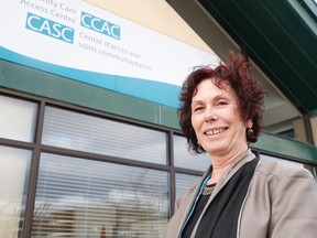 JASON MILLER/The Intelligencer
Jacqueline Redmond, CEO for South East Community Care Access Centre, pictured here outside the Belleville offices, welcomes improvements called for in the scathing auditor general's report into the provincial agency and its handling of home care.