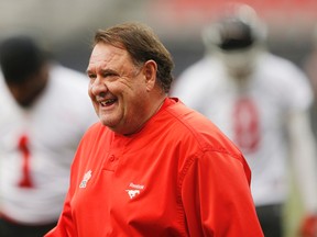 Calgary Stampeders defensive co-ordinator Rich Stubler during practice at BC Place in Vancouver on Sunday November 23, 2014, ahead of the 102nd CFL Grey Cup. (Al Charest/Calgary Sun/Postmedia Network)