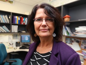 Mariette Chartier, the lead researcher on a study predicting the number of Manitobans living with kidney failure is expected to rise by 68% by 2024, for the University of Manitoba's department of community health studies, is pictured in her office at the Health Sciences Centre on Thu., Dec. 3, 2015.