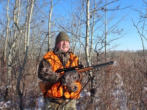 Neil on a whitetail deer stand.Photo: Neil Waugh