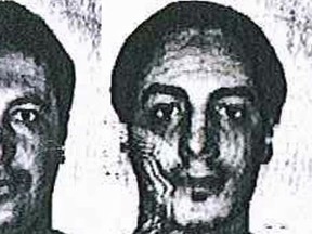 These are undated handout photos released by the Belgian Police on Friday, Dec. 4, 2015,  of a fake identity card of one of two suspects in the Paris attacks probe. The men, carrying bogus ID in the names of Samir Bouzid and Soufiane Kayal, had been traveling in a Mercedes with another at-large suspect, Salah Abdeslam, when the car was checked at the Hungarian-Austrian border on Sept. 9, the Belgian Federal Prosecutor’s office said in a statement. (Belgian Police via AP)
