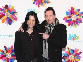Tommy Black with Scott Weiland. (AFP file photo)