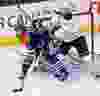 The Edmonton Oilers' Luke Gazdic (20) battles the Buffalo Sabres' Cody Franson (46) during third period NHL action at Rexall Place, in Edmonton, Alta. on Sunday Dec. 6, 2015. David Bloom/Edmonton Sun/Postmedia Network