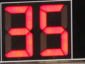 The Kingston Area high school senior boys basketball league is using a 35-second shot clock this season. (The Canadian Press)