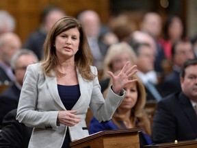 Opposition Leader Rona Ambrose asks a question during Question Period in the House of Commons in Ottawa, on Monday, Dec. 7, 2015. THE CANADIAN PRESS/Sean Kilpatrick