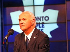 Lou Lamoriello was named GM of the Maple Leafs this summer following 28 years with the Devils organization. (Michael Peake/Toronto Sun)
