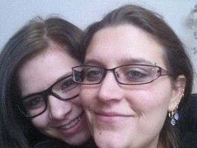 Homicide victims Jazmine Miller, left, and her mother, Roxanne Berube, right, are seen in an undated photo. Berube, Miller and Berube's boyfriend, Daniel Miller, were found on Sunday, November 29, 2015 at a home near Edson, Alta. Mickell Clayton Bailey, a suspect wanted in connection with the triple homicide, was shot by police Tuesday when officers tried to arrest him. Bailey was taken to hospital with injuries police call "serious."