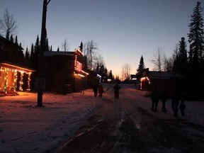 The lights of the Heritage Village shone bright during their Festival of Lights event. Photo submitted by Mary-Ann Parsley