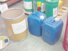 Chemicals intercepted by CBSA at Pearson airport on Nov. 25. (Supplied)