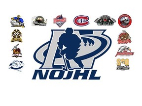 The 12 teams of the NOJHL