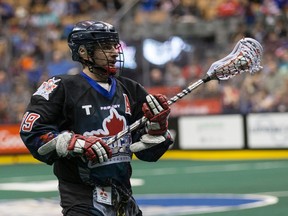 Josh Sanderson of the Toronto Rock against the New England Black Wolves in Toronto on Friday February 20, 2015. (Postmedia Network file photo)