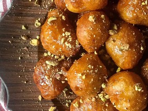Honey and Pistachio Greek Donuts.(Photo: Irene Matys)