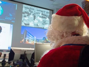 Santa Claus was in Winnipeg Dec. 9 for a pre-flight operational briefing by the by the Canadian NORAD Region (CANR).
