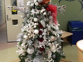 Monkton resident Donna Yundt and her son, Baydon, decorated this and two other Christmas trees on the floor of Children?s Hospital in London where Baydon stayed during Christmas 2009. (Supplied photo)