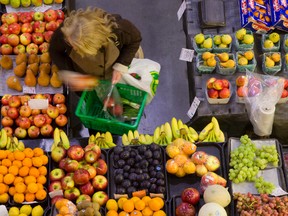 Shopping for fresh fruit and vegetables will cost you more in 2016. Mike Hensen/The London Free Press/QMI Agency