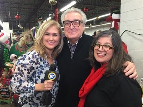 Breakfast Television's Jennifer Valentyne, Mr. B. and Rita DeMontis.