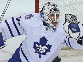 The Maple Leafs are sending Garret Sparks back to the AHL, and the young goaltender is OK with the move. (Kevin King/Postmedia Network)