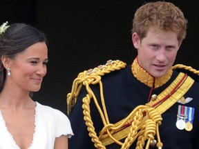 Pippa Middleton, Prince Harry at the Wedding of Prince William and Catherine Middleton, Buckingham Palace Balcony, London, England  on April 29, 2011. (Anwar Hussein/WENN.com)