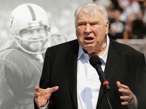 Former Oakland Raiders head coach John Madden. (AP/Ben Margot)